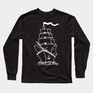 Ship boat steamer freighter watercraft Kiel Long Sleeve T-Shirt
